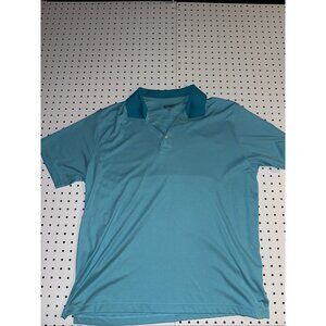 Brooks Brothers Performance Polo Mens XL Teal Supima Cotton Stretch Shirt